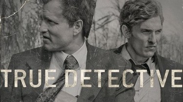true detective still showing the two main characrers Rust and Marty